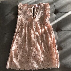 Pink Lily Kids' Blush Eyelet Dress